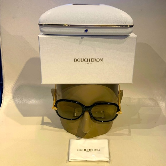 New Women’s Boucheron Sunglasses Black - Picture 2 of 9